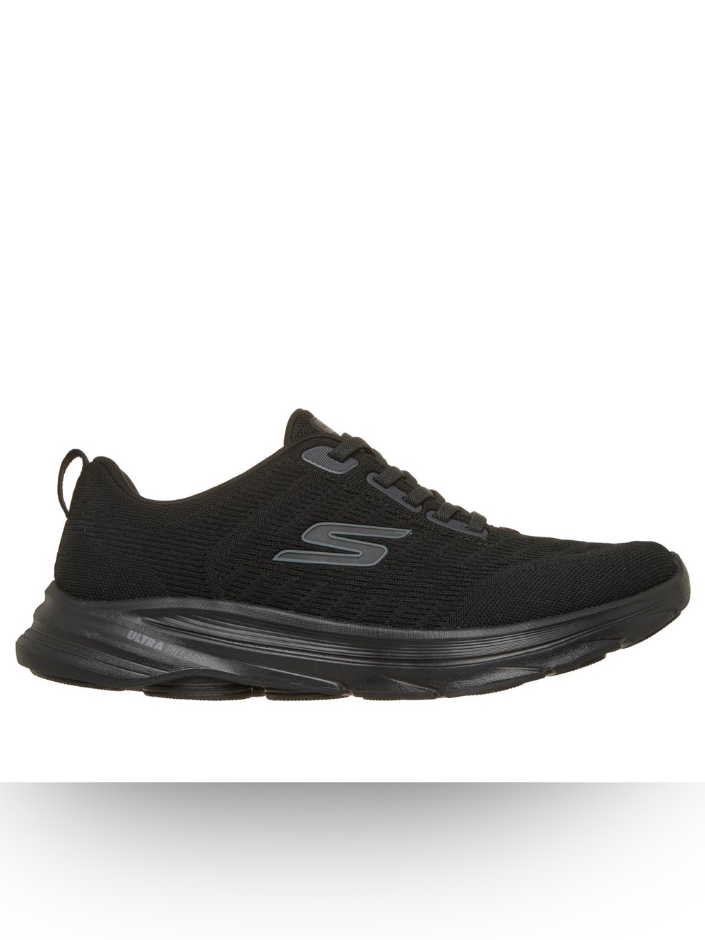 Skechers Men's Black Slip-On Lace Athletic Sneakers